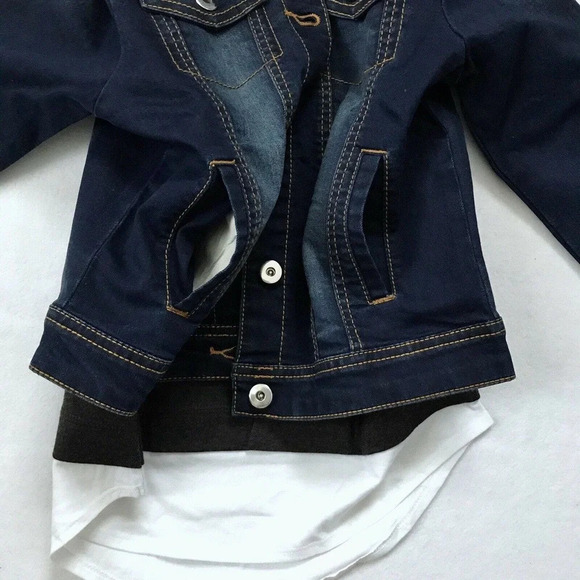 DKNY NWOT Jean Jacket and Top Bundle Girls M (8/10) - Picture 5 of 10